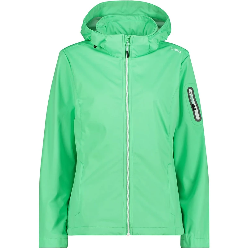 CMP Windproof and waterproof lightweight softshell jacket WP 8,000, Woman, Mint, 40