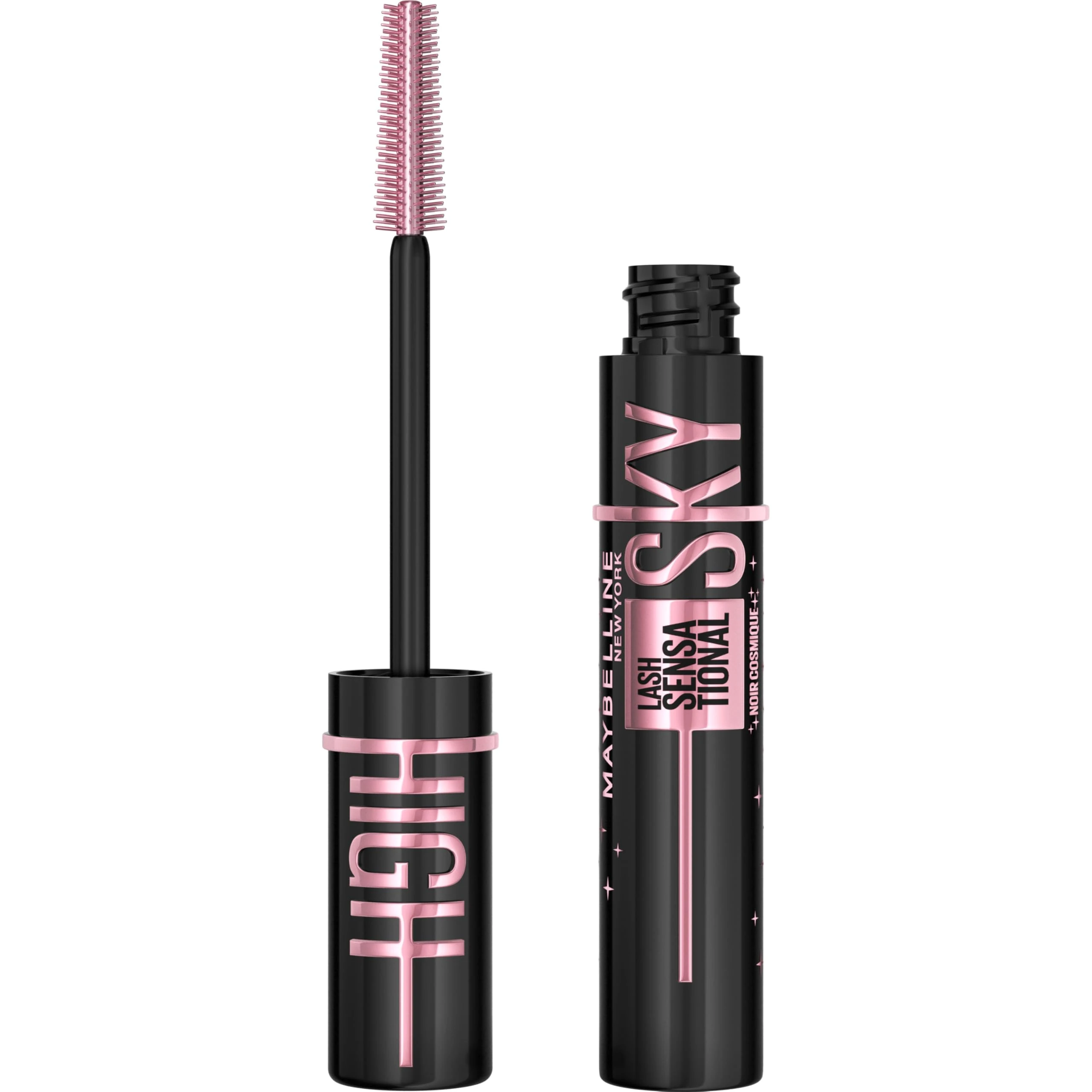 Maybelline Lash Sensational Sky High Volumising & Lengthening, Flake-Free Formula, Infused with Bamboo Extract, Mascara Cosmic Black