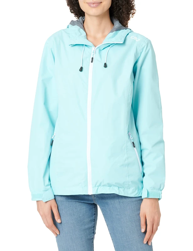 CMP - Woman Jacket Fix Hood, Waterfall, XXXL