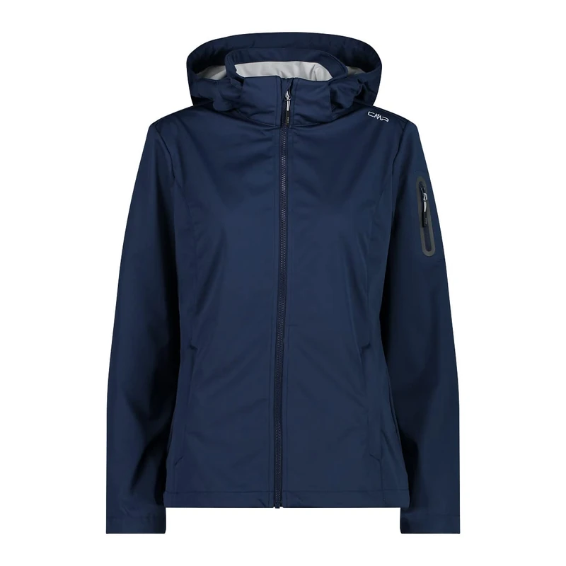 CMP WOMEN'S JACKET ZIP HOOD BLUE-GHIACCIO UK 14