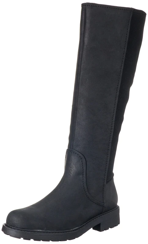 Clarks Women's Opal GlowKnee High Boot, Black (Black Leather), 3 UK