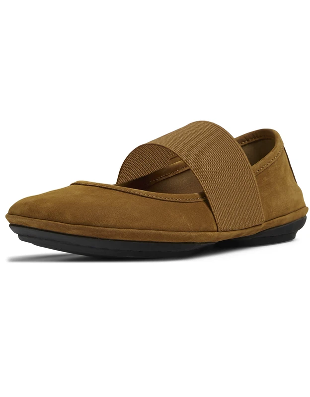 Camper Women's Right Nina Ballet Flats, Brown 218, 4 UK