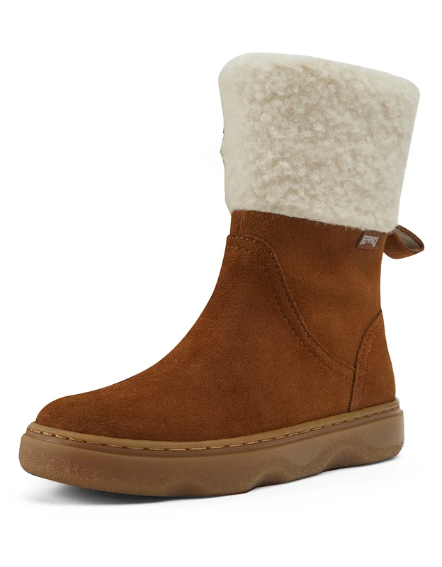 Camper Kiddo Kids K900240 Mid Calf Boot, Brown, 11 UK Child