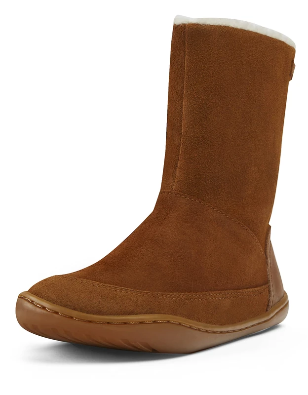 Camper Girl's Peu Cami Kids Mid Calf Boot, Medium Brown, 10 UK Child - Image 1