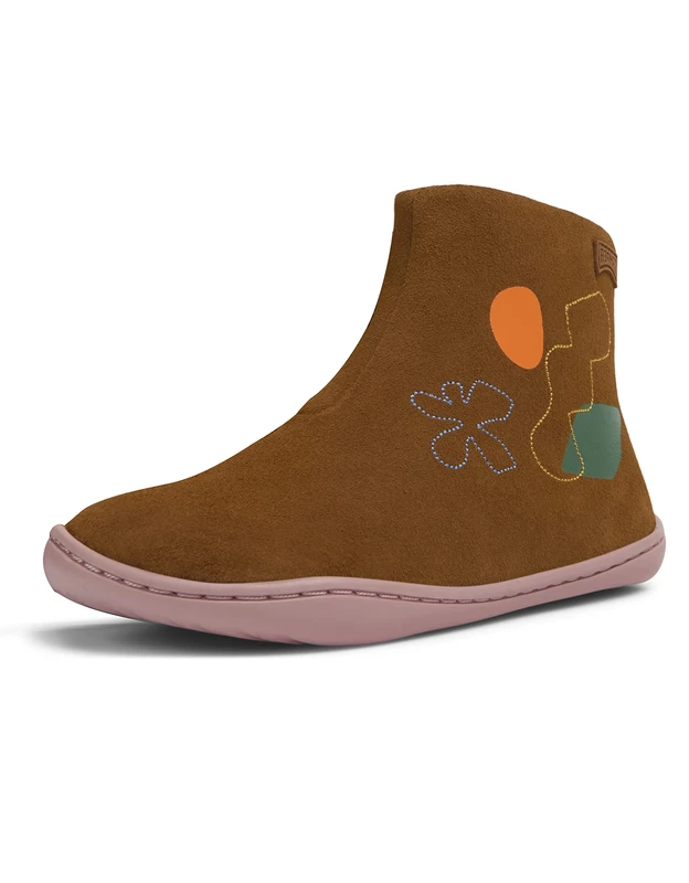 Camper Girl's Peu Cami Kids Ankle Boot, Medium Pink, 11 UK Child - Image 1