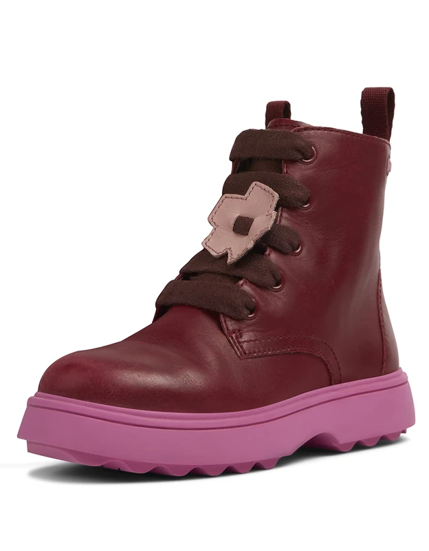 Camper Girls' Norte K900150 Ankle Boot, Burgundy 013 Tws, 3.5 UK