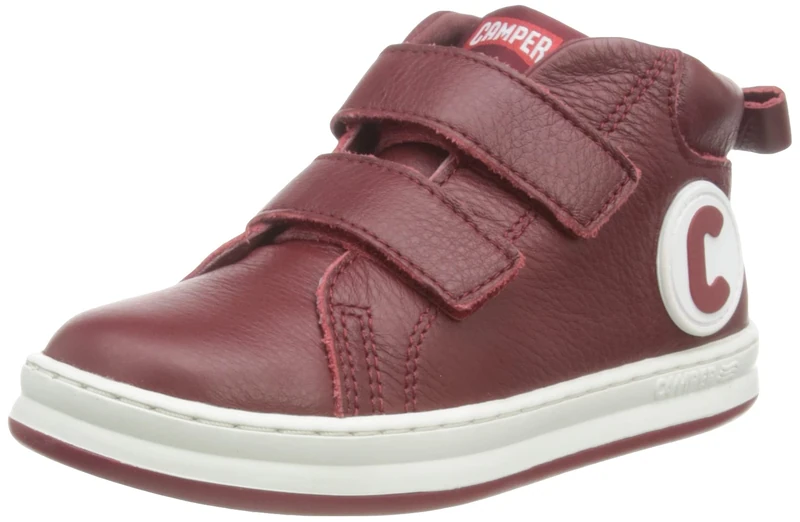 Camper Boy's Runner Four Kids Ankle Boot, Burgundy, 10 UK Child