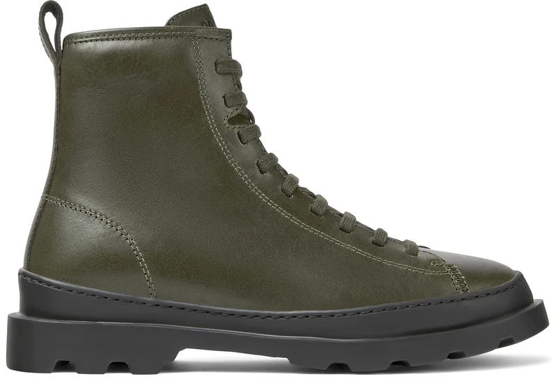 Camper Women's Brutus K400325 Medium Lace Boot, Green 033, 2 UK