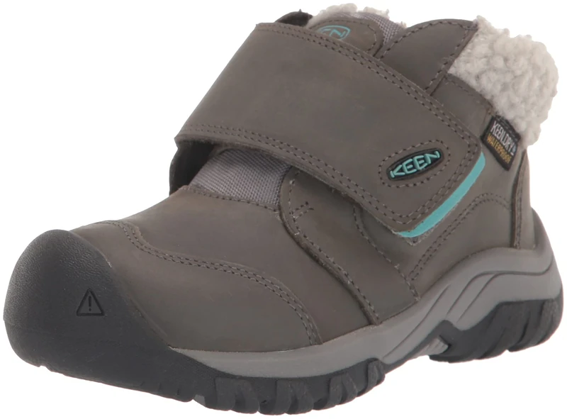 KEEN Unisex Kids Kootenay 4 Mid Waterproof Ankle Boot, Steel Grey Porcelain, 11 UK Child