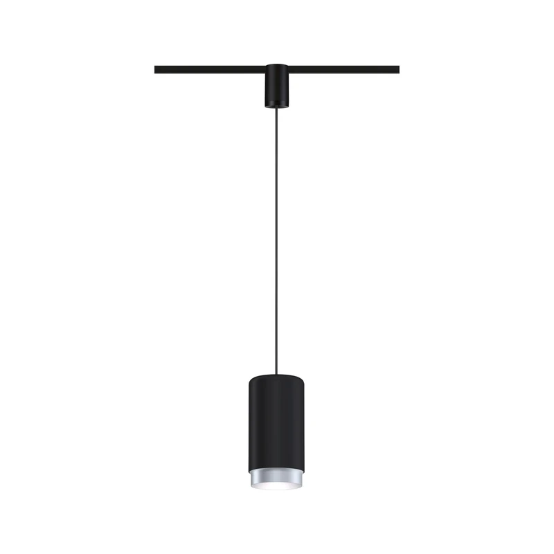 Paulmann 95402 Corus URail Pendant E27 max. 50W dimmable 230V Black Rail System – Choose Any lamp