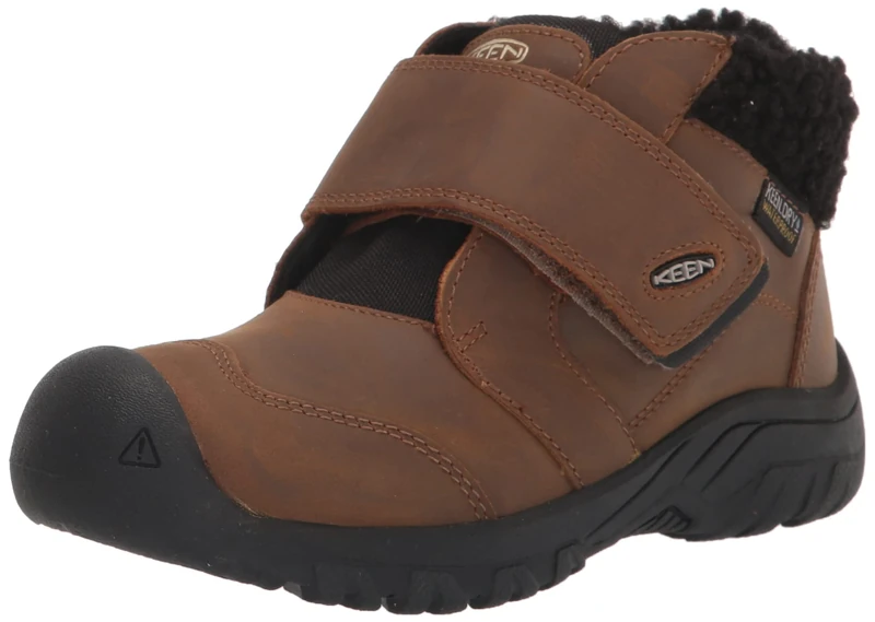 KEEN Unisex Kids Kootenay 4 Mid Waterproof Ankle Boot, Toasted Coconut Vapor, 12 UK Child