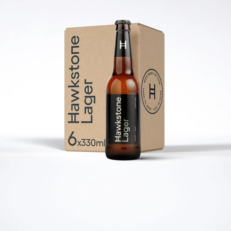 Hawkstone Premium Lager Bottle, 6 x 330ml