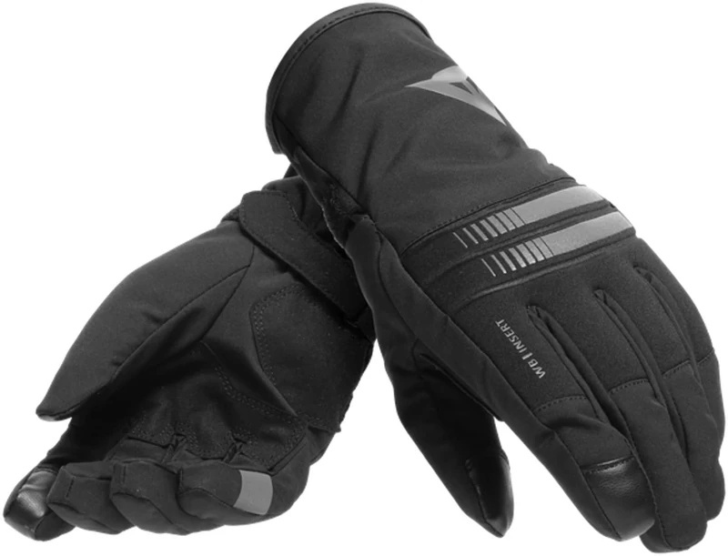 Dainese Plaza 3 Lady D-Dry Gloves, Waterproof Winter Motorbike Gloves, Women, Black/Anthracite, XXS
