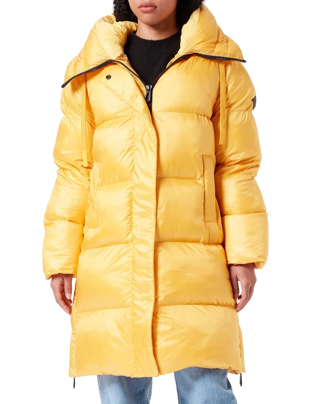 REPLAY Women's W7664a Alternative Down Coat, 510 Yellow, L