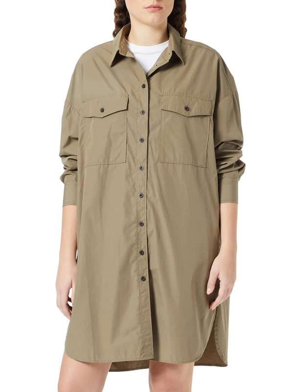 REPLAY Women's W9779 Dress, 431 Light Military, M