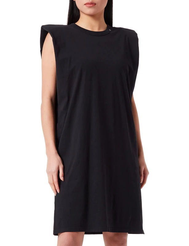 REPLAY Women's W9799 Casual Dress, 098 Black, M