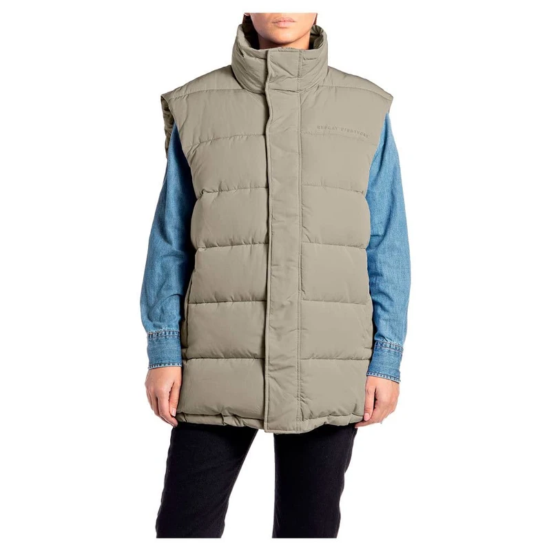 REPLAY Women's Vest, 424 Sand, XS