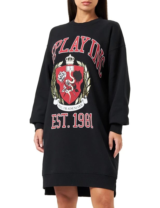 REPLAY Women's Casual Dress, 098 Black, S