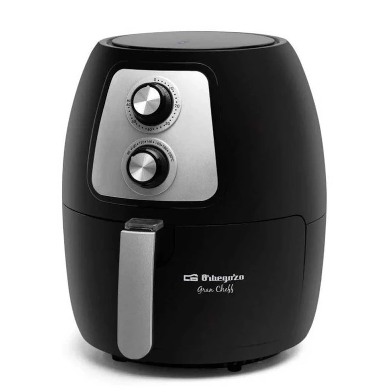 Orbegozo FDR 60 4-Litre Fryer without Oil, Adjustable Thermostat, Timer up to 60 Minutes, Removable, Detachable and Dishwasher-Safe Basket, Safety System, BPA- and PFOA-Free, 1,500 W