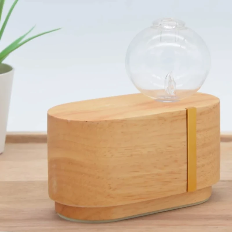 Zen'Arôme Cimia Cold Mist Essential Oil Diffuser Preserves the virtues of HE for Aromatherapy, Touch Button, FSC Wood and Glass, LED Lighting and Carry Case