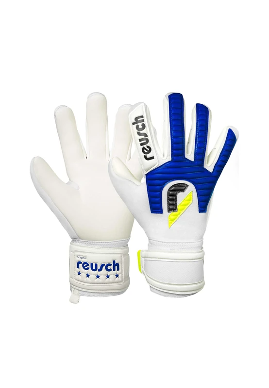 Reusch Professional Goalkeeper Gloves Men Adults Extra Strong Grip, Precise Fit, Stability & Comfort for Training & Play Artificial Grass & Natural Grass Size 7.5-11 Legacy '86 Gold X