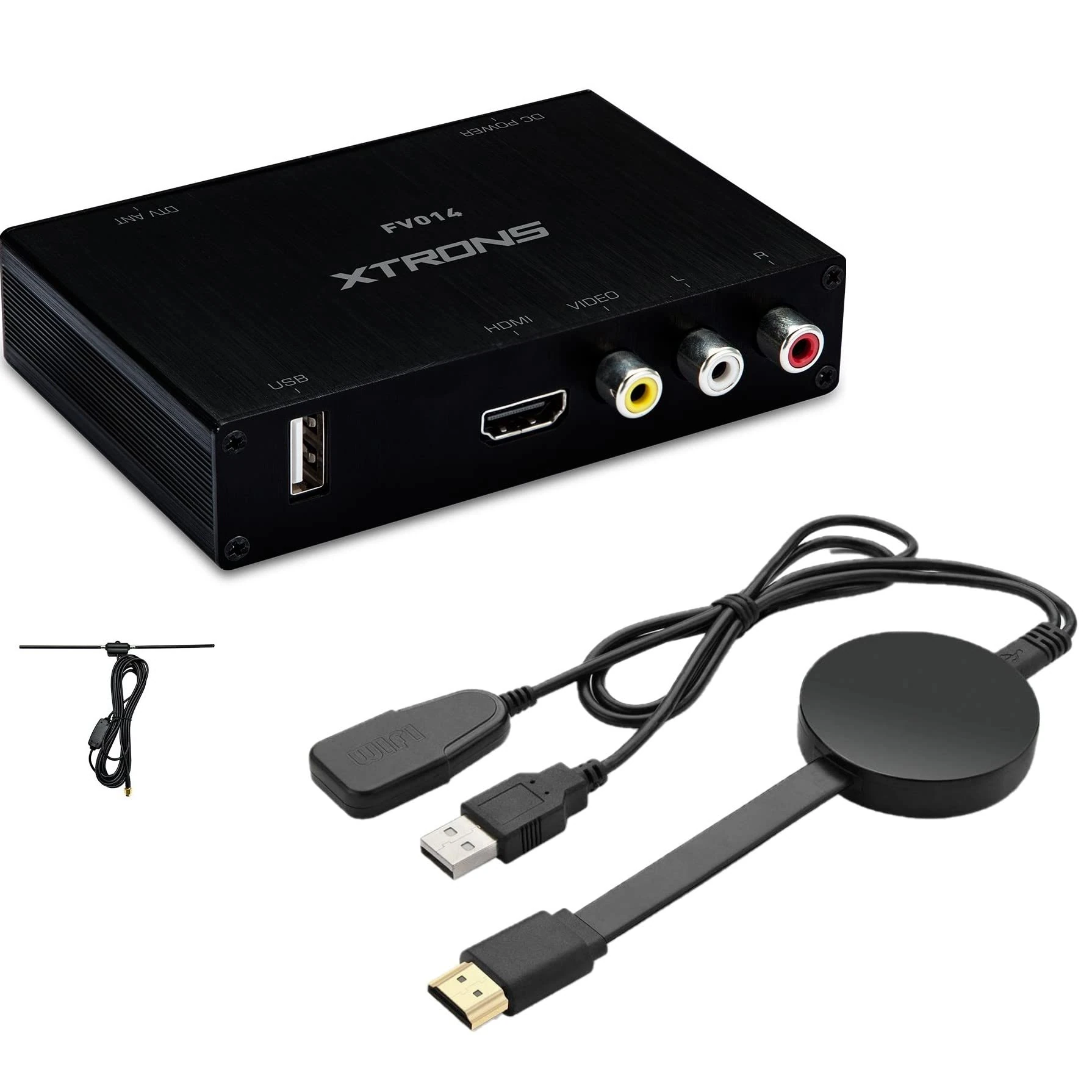 Car Digital DVB-T/T2 TV Box Freeview HDMI HD USB TV Tuner Receiver + 4K Wireless Display Adapter Airplay Miracast Dongle