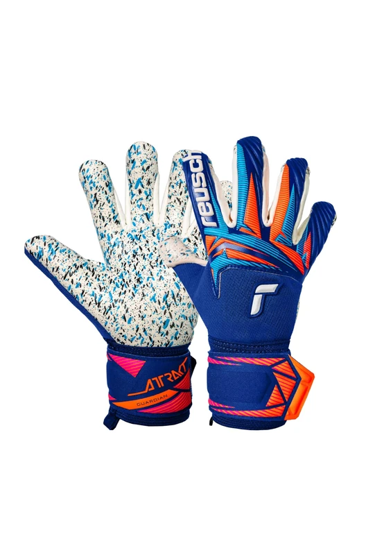 Reusch Attractive Fusion Guardian Junior Professional Goalkeeper Gloves for Children, Teenagers, Outstanding Grip, 4 mm Professional Adhesive Foam, Breathable, Training & Game, Natural Grass
