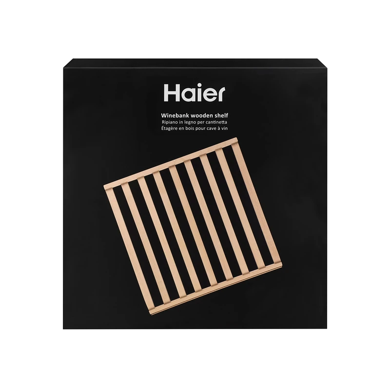 Haier Wooden Shelf for Wine Cellar, Maximum Storage Capacity, Elegant and Quality, Original Haier, 48748025mm, Wood