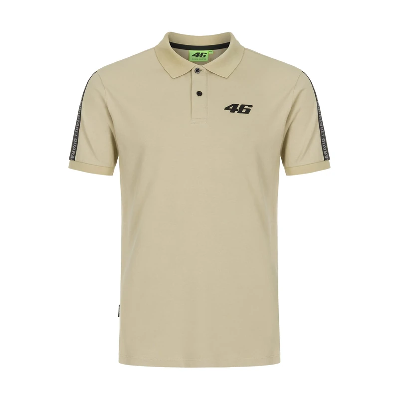 VR 46 Men's Core 46 Polo Shirt, Dove Grey, M