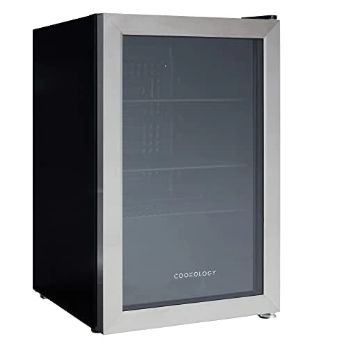 Cookology CBC70SS Under-Counter Fridge, 70 Litre Beer, Wine and Drinks Fridge with Adjustable Temperature Control, Energy Efficient - in Stainless Steel