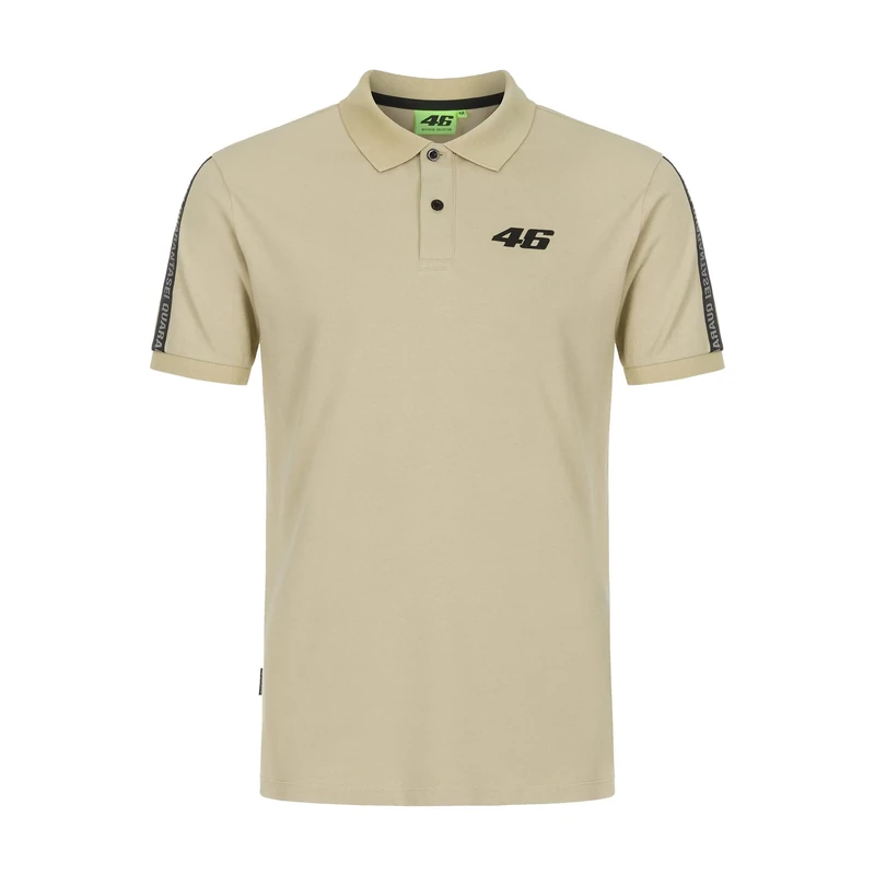 VR 46 Men's Core 46 Polo Shirt, Dove Grey, XS