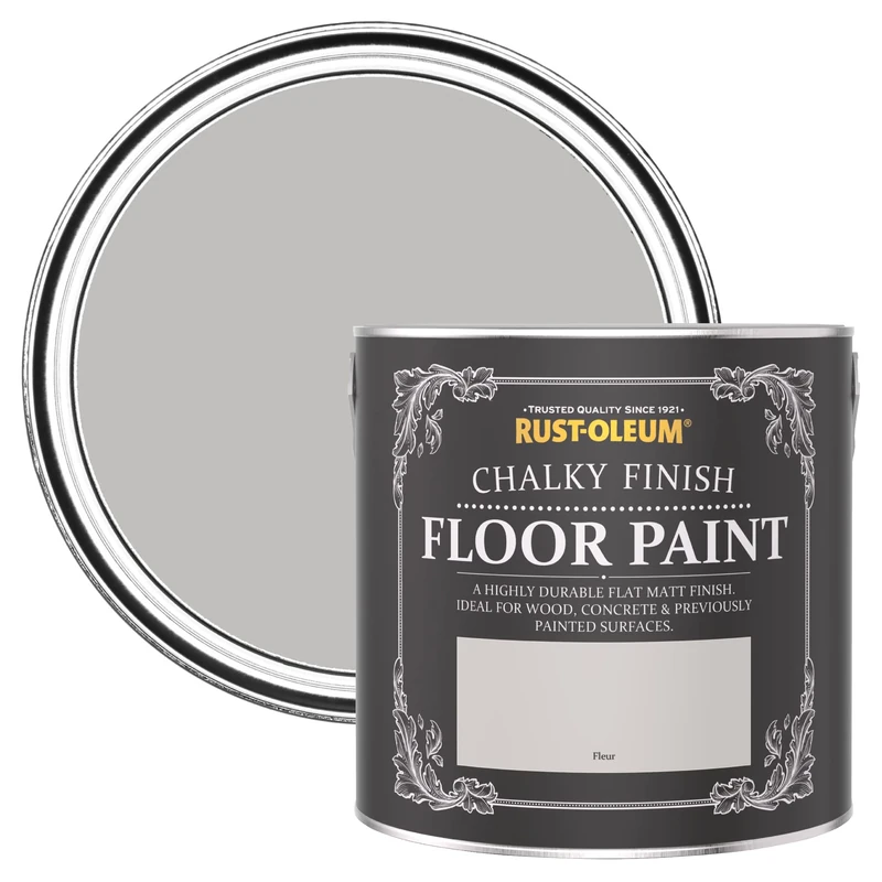 Rust-Oleum Grey Scratch-Proof Floor Paint in Matt Finish - Fleur 2.5L