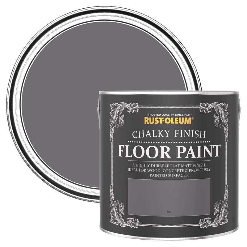 Rust-Oleum Purple Scratch-Proof Floor Paint in Matt Finish - Iris 2.5L