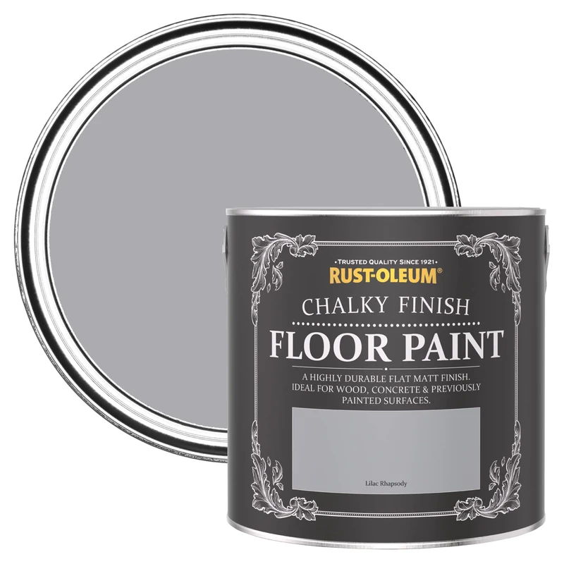 Rust-Oleum Light Purple Scratch-Proof Floor Paint in Matt Finish - Lilac Rhapsody 2.5L