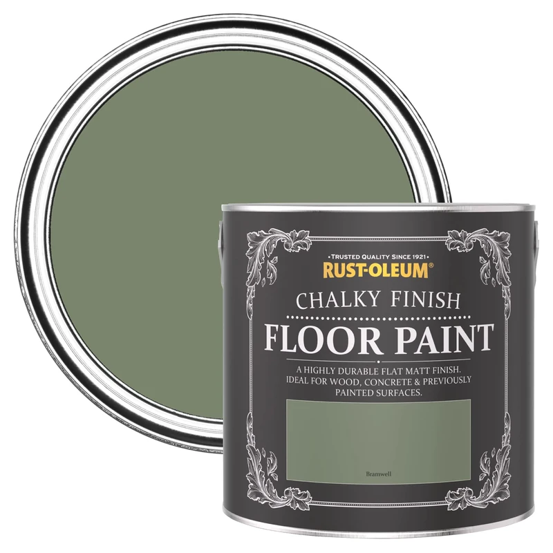 Rust-Oleum Green Scratch-Proof Floor Paint in Matt Finish - Bramwell 2.5L