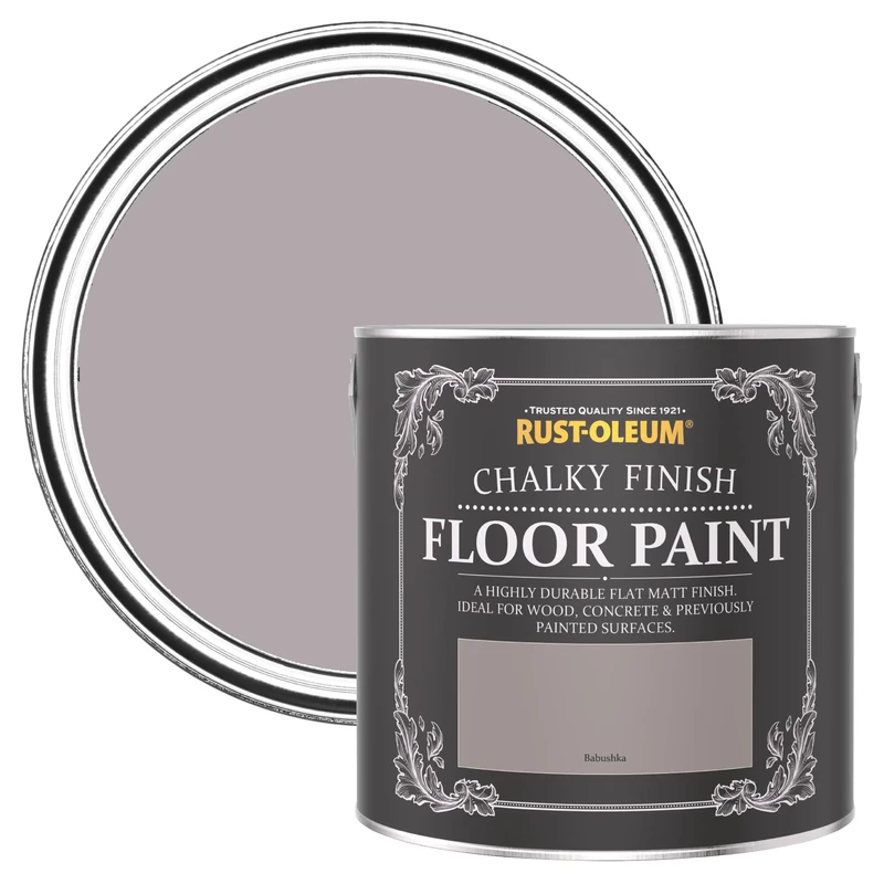 Rust-Oleum Purple Scratch-Proof Floor Paint in Matt Finish - Babushka 2.5L