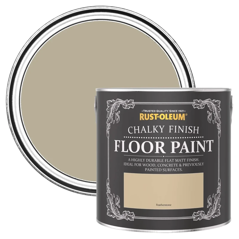Rust-Oleum Cream Scratch-Proof Floor Paint in Matt Finish - Featherstone 2.5L