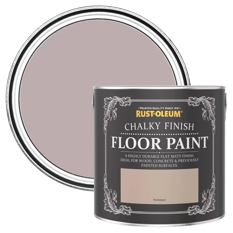 Rust-Oleum Light Pink Scratch-Proof Floor Paint in Matt Finish - Homespun 2.5L
