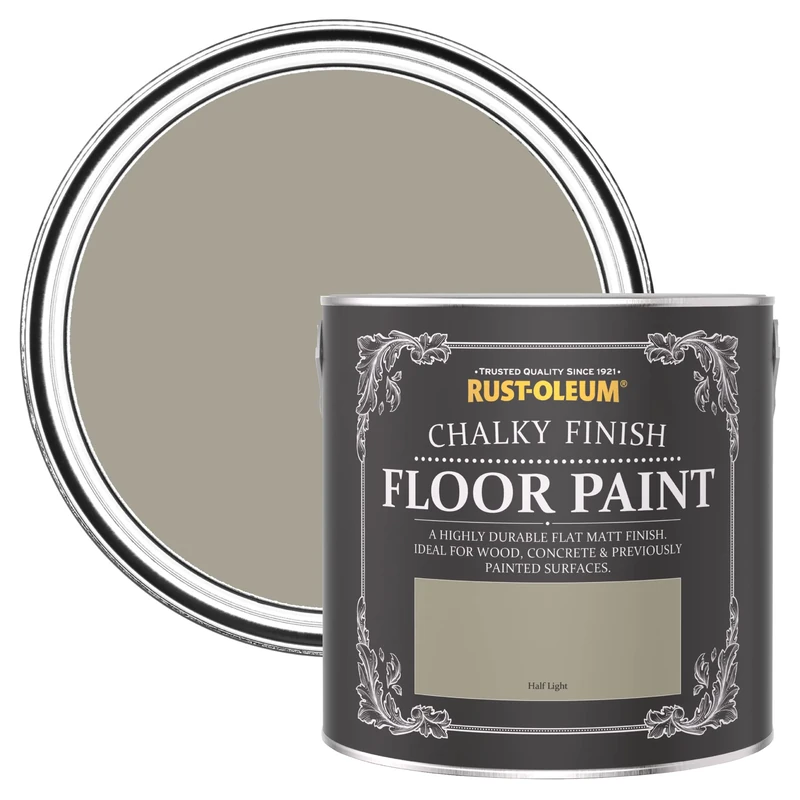 Rust-Oleum Grey Scratch-Proof Floor Paint in Matt Finish - Half Light 2.5L