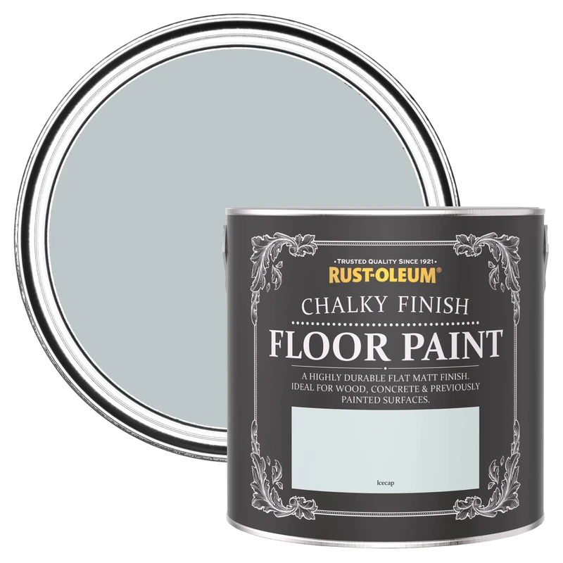 Rust-Oleum Light Blue Scratch-Proof Floor Paint in Matt Finish - Icecap 2.5L