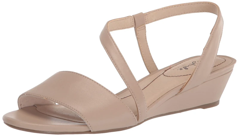 LifeStride Women's Yasmine Wedge Sandal, Tender Taupe, 3.5 UK