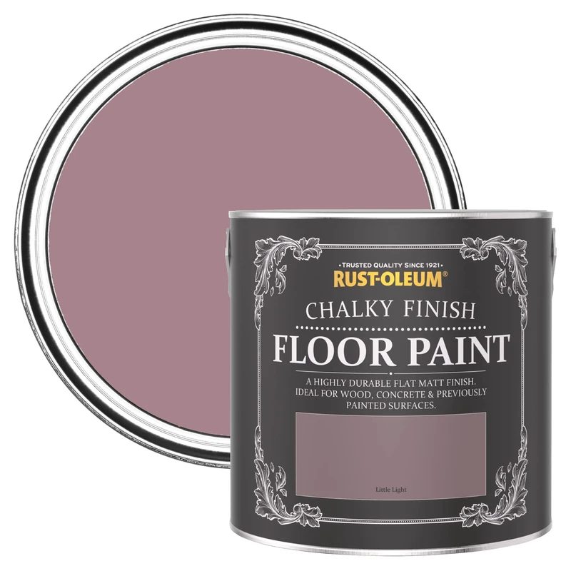 Rust-Oleum Pink Scratch-Proof Floor Paint in Matt Finish - Little Light 2.5L