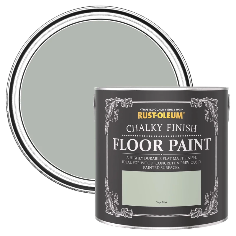 Rust-Oleum Green Scratch-Proof Floor Paint in Matt Finish - Sage Mist 2.5L