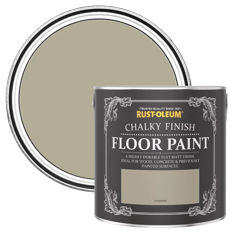 Rust-Oleum Beige Scratch-Proof Floor Paint in Matt Finish - Longsands 2.5L