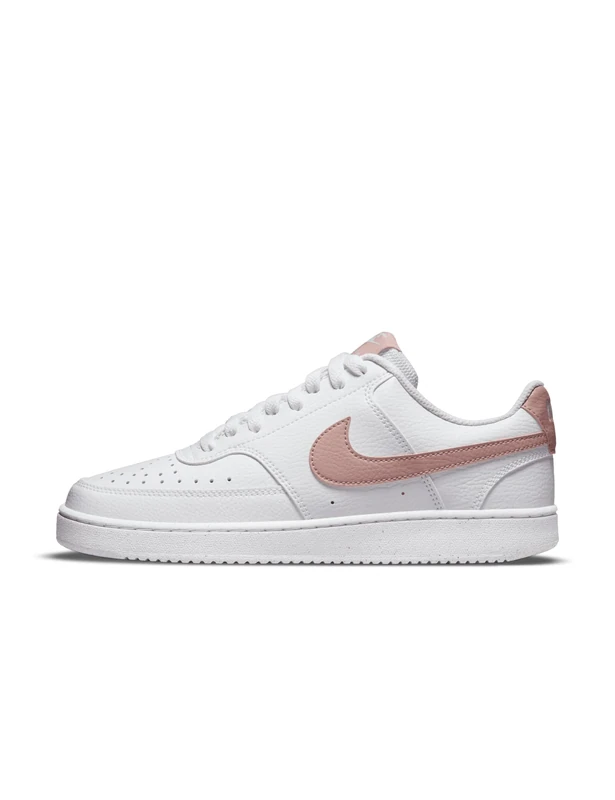 NIKE Women's Court Vision Low Next Nature Sneaker, White/Pink Oxford, 4 UK