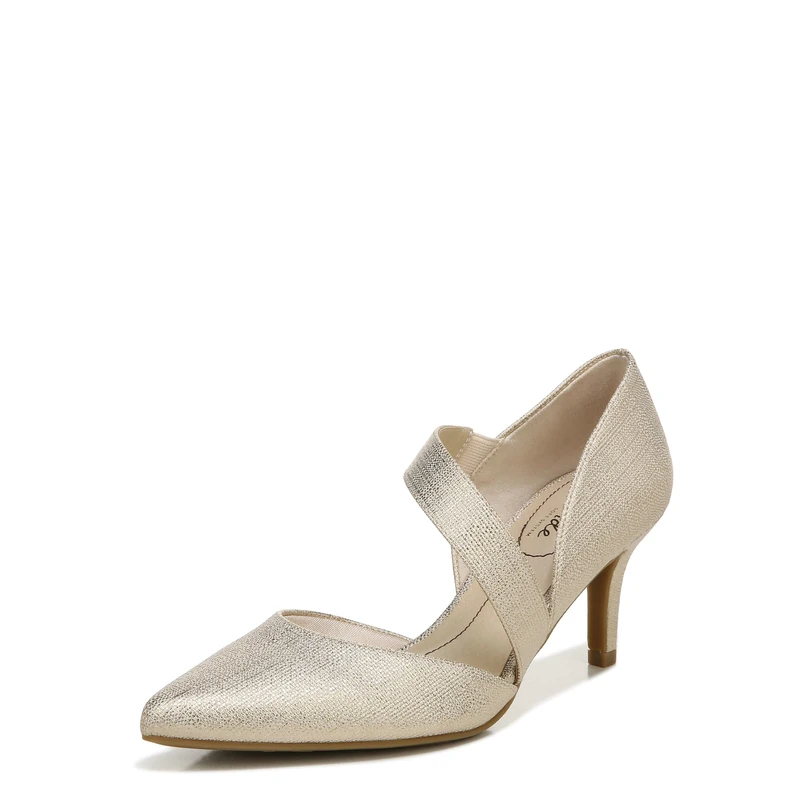 LifeStride Women's Suki Pump, Light Gold, 4 UK