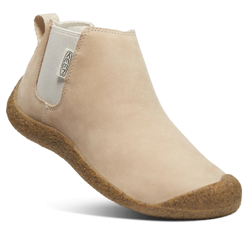 KEEN Women's Mosey Chelsea Leather Pull On Ankle Boot, Safari/Birch, 8