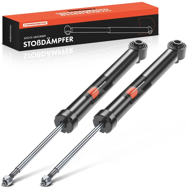 Frankberg 2x Shock Absorber Strut Rear Left Right 600mm Gas pressure Compatible with A4 8E2 A4 Avant 8E5 A4 Cabriolet 8H7 A4 Cabriolet 8HE Replace# 341814