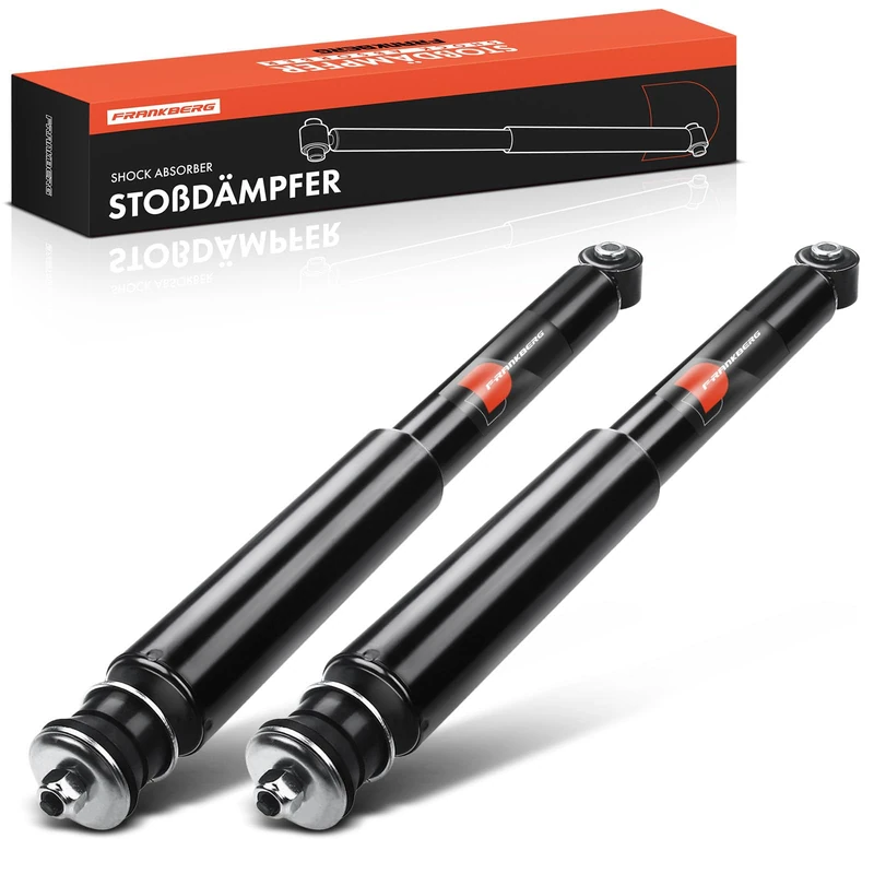 Frankberg 2x Shock Absorber Strut Rear Left Right 444mm Gas pressure Compatible with Corsa C X01 1.2 1.0 1.3 CDTi 1.7 Di 1.2 Twinport Replace# 343350,436181