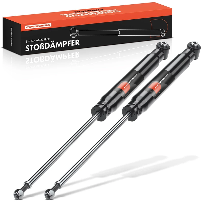 Frankberg 2x Shock Absorber Strut Rear Left Right 633mm Gas pressure Compatible with C4 Coupe LA 308 CC 4B 307 3A/C C4 I LC C4 Saloon Replace# 25505,25504